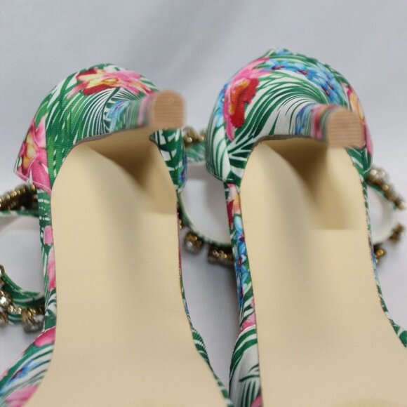 Shoe Dazzle Floral Platform Heels - Picture 14 of 15
